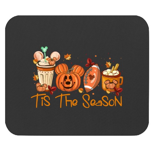 Mickey Pumpkin Tis The Season Disney Halloween Mouse Pads, Disney Thanksgiving Matching