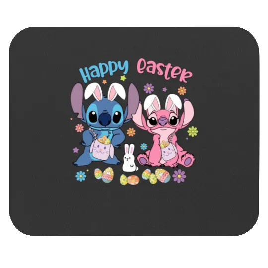 Disney Stitch Easter Mouse Pads, Stitch and Angle Easter Mouse Pads