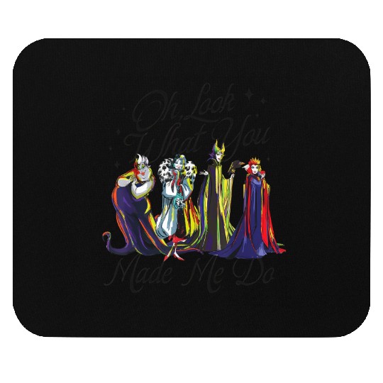 Evil Queen Malificent Cruella Ursula Mouse Pads, Disney Villains Mouse Pads