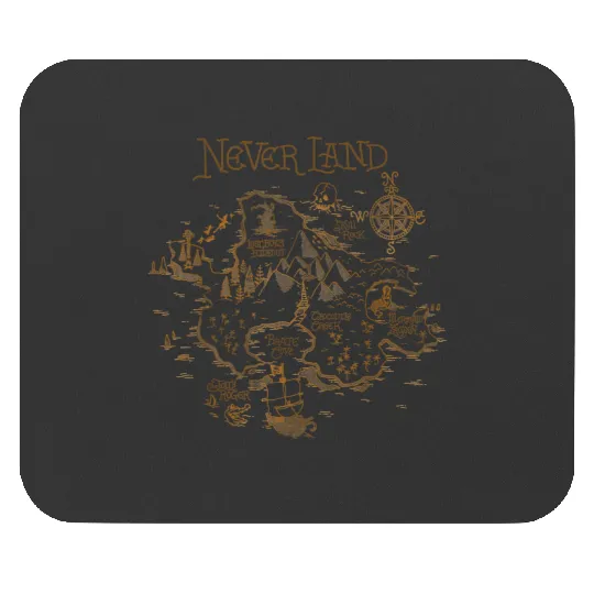 Disney Peter Pan Neverland Map Mouse Pads, Return to Never Land Mouse Pads