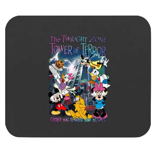 Mickey and Friends The Twilight Zone Tower Of Terror Disney Hollywood Tower Hotel Mouse Pads