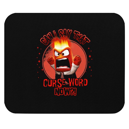 Disney Inside Out Anger Curse Word Mouse Pads, Anger Feeling Mouse Pads
