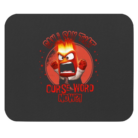 Disney Inside Out Anger Curse Word Mouse Pads, Anger Feeling Mouse Pads