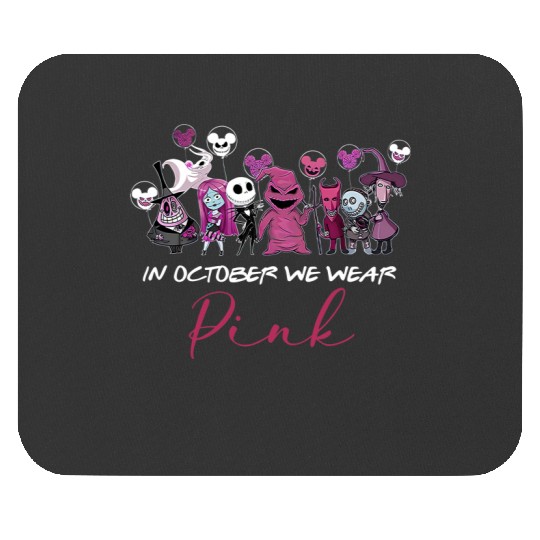 Disney Halloween Mouse Pads, In October We wear Pink, Oogie Boogie 2022