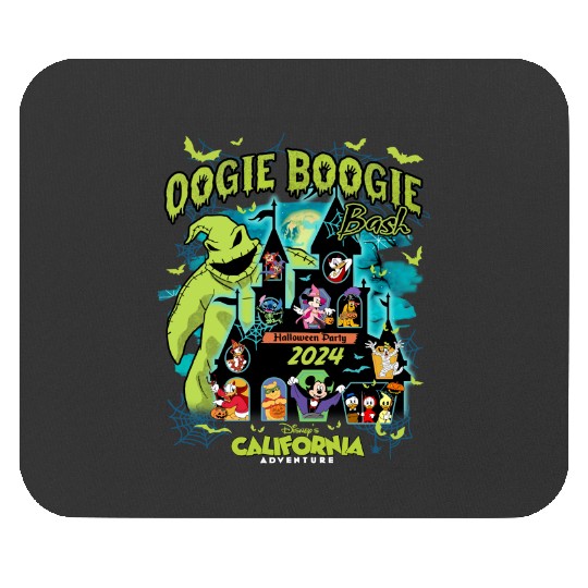 Vintage Oogie Boogie Bash 2024 Halloween Disney castle Mouse Pads, Mickey & friends