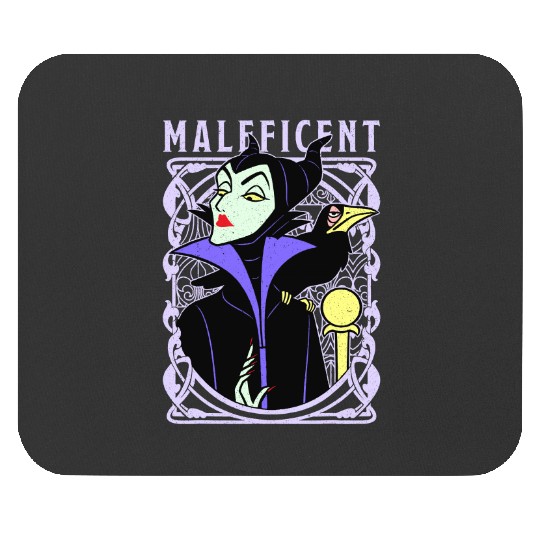 Vintage Disney Villains Sleeping Beauty Maleficent Old School Poster Mouse Pads