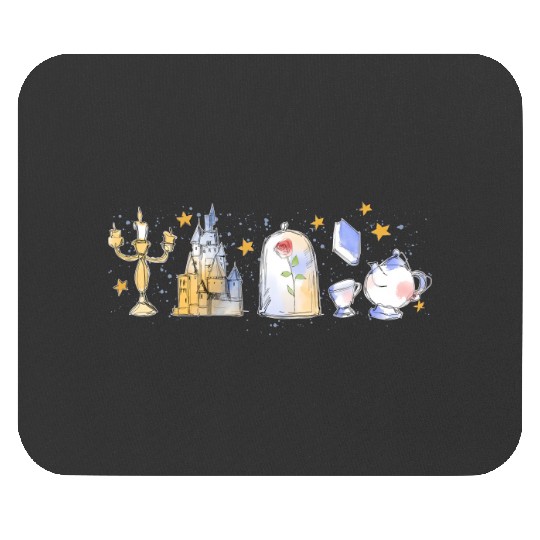 Disney Princess Belle Fall Mouse Pads, Beauty and the Beast Characters Mouse Pads, Belle Disney World Mouse Pads