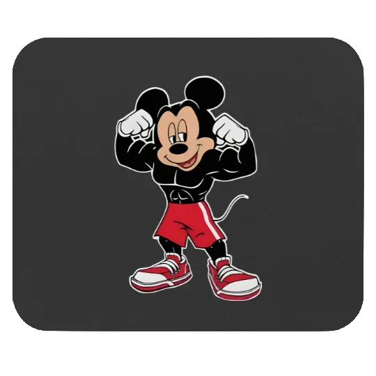 Muscle Mickey  Mouse Pads, Muscle Goofy Donald Mouse Pads, Disneyland Mouse Pads