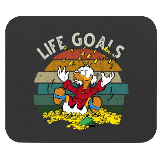 Retro Disney Ducktales Scrooge Goals McDuck Duck Tales Portrait  Vintage Style  Family Matching Mouse Pads Cool Gift Ideas Men Women Mouse Pads