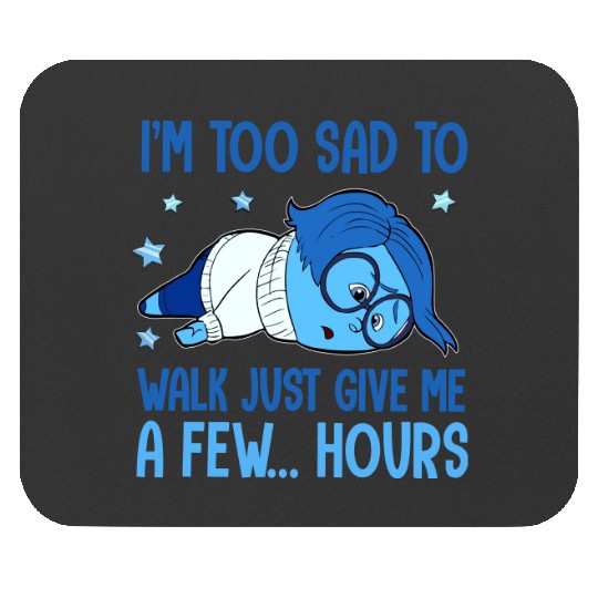 Disney Inside Out Sandness Too Sad To Walk Mouse Pads, Sadness Mouse Pads