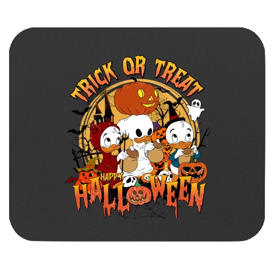 Disney Halloween DuckTales Huey Louie Dewey Trick or Treat Mouse Pads