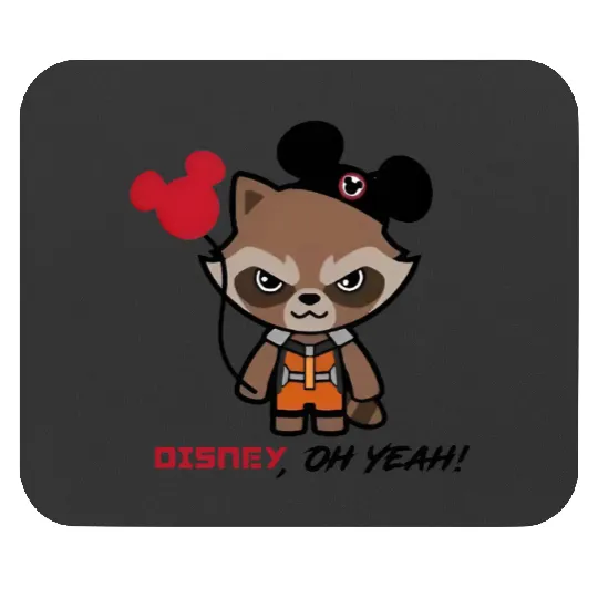 Disney Rocket Raccoon Mickey Ears Mouse Pads, Disney Guardians Of The Galaxy Mouse Pads