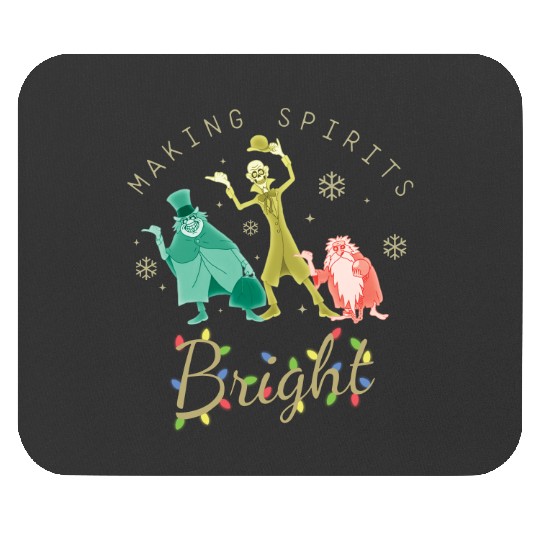 Vintage The Haunted Mansion Mouse Pads, Making Spirits Bright Disney Christmas Mouse Pads