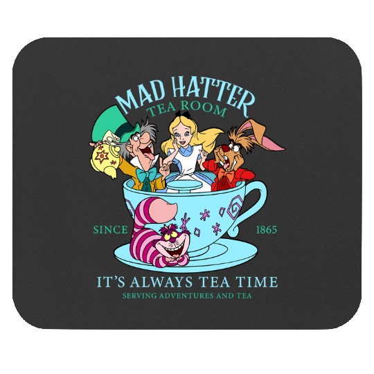 Vintage Alice in Wonderland Mouse Pads, Mad Hatter Mouse Pads, Tea Party Mouse Pads, Disney Family Vacation, Disneyland Trip