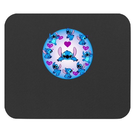 Cute stitch stained glass window  , Stitch Eras Tour , Stitch Shirt, Disney Land Lilo and Stitch Mouse Pads