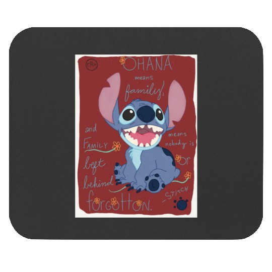 Stitch - Ohana means family Sticker, Stitch Eras Tour , Stitch Shirt, Disney Land Lilo and Stitch Mouse Pads