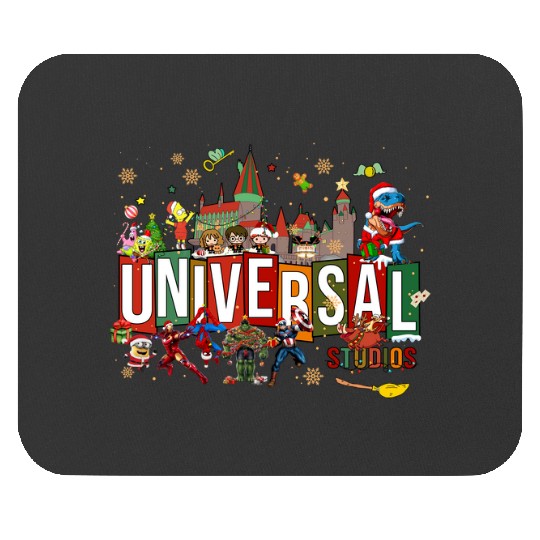 Universal Studios Christmas Mouse Pads, Disneyland Christmas