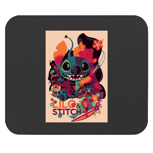 Lilo Amp Stitch Gamer Glitch Headset And Controller  , Stitch Eras Tour , Stitch Shirt, Disney Land Lilo and Stitch Mouse Pads