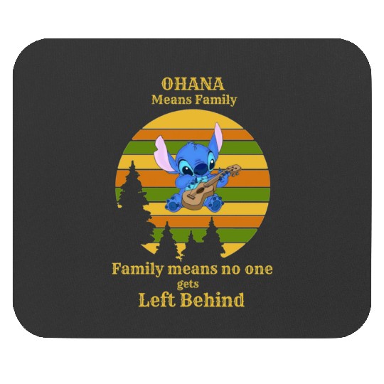 Li-Lo And Stich Ohana Pride Circle  , Stitch Eras Tour , Stitch Shirt, Disney Land Lilo and Stitch Mouse Pads