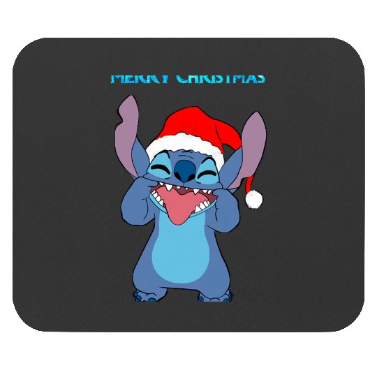 Merry Kissmyass Merry Christmas Stitch .02 Movie Movie T Cool Movie  , Stitch Eras Tour , Stitch Shirt, Disney Land Lilo and Stitch Mouse Pads