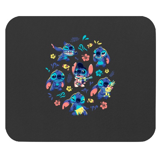 cute stitch in a santa claus hat, Stitch Eras Tour , Stitch Shirt, Disney Land Lilo and Stitch Mouse Pads