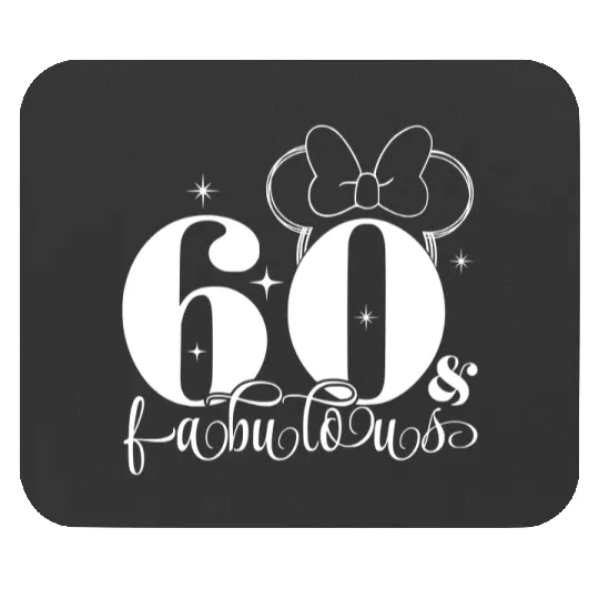 60th Birthday Mouse Pads, Disney Birthday Mouse Pads, Custom Birthday Mouse Pads