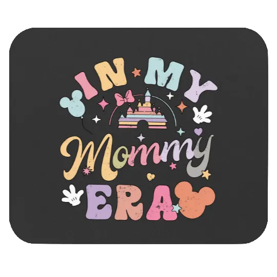 Vintage In My Mommy Era  Mouse Pads, Disney Mom Mouse Pads, Disney Colorful Vacay Mouse Pads, Magic Kingdom Mouse Pads, Disneyland Trip Mouse Pads