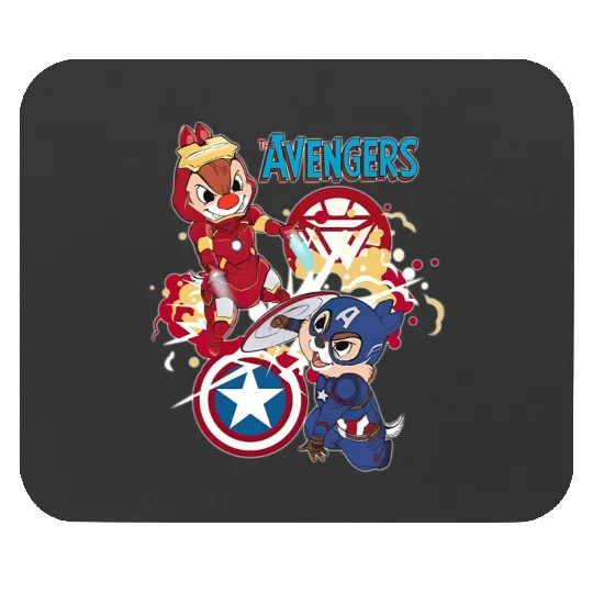 Disney Chip And Dale Avengers Mouse Pads, Chip And Dale Mouse Pads
