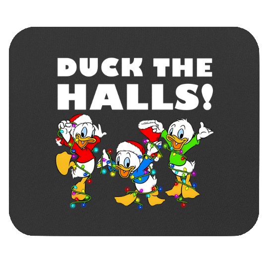 Disney Ducktales Christmas Lights Mouse Pads, Duck The Halls Mouse Pads