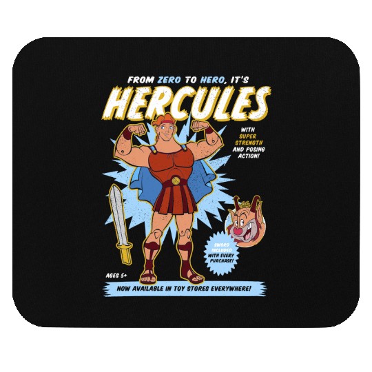 Vintage Disney Hercules Action Figure Poster Mouse Pads