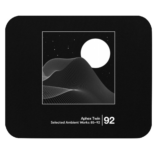 Aphex Twin - Selected Ambient Works / Minimalist Style Graphic Design - Aphex Twin - Mouse Pads
