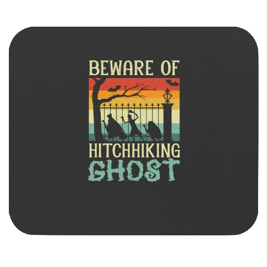 Discover Beware  The Hitchhiking Ghost Halloween Trick Or Treat  :Haunted Mansion Shirt,  The Haunted Mansion , Vintage Walt Disney World , Disney Retro Mouse Pads