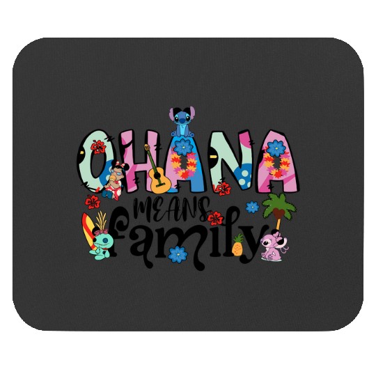 Ohana Means Family Mouse Pads, Ohana Mouse Pads, Disney Mouse Pads
