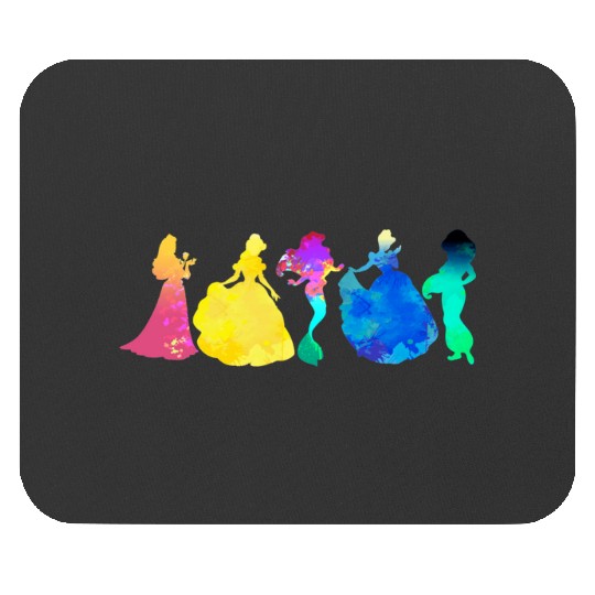 5 Princesses Inspired Silhouette  : Disney princess tattoo Shirt,  Princess tattoo vintage t shirt, Disney princess tattoo Gift Fan S-5XL Mouse Pads