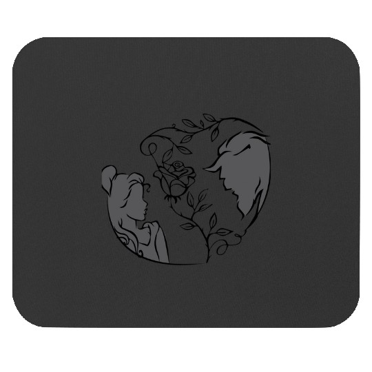 beauty and the beast  4: Disney princess tattoo Shirt,  Princess tattoo vintage t shirt, Disney princess tattoo Gift Fan S-5XL Mouse Pads