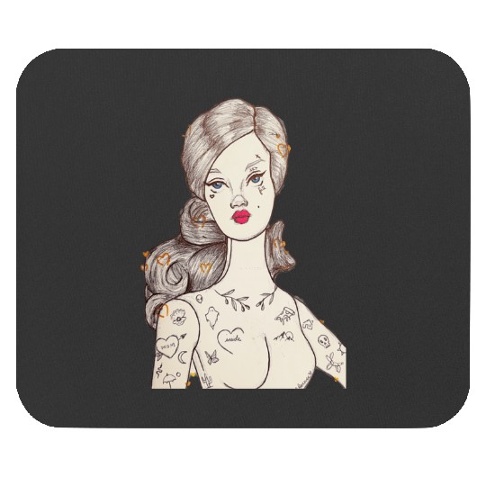 Vintage Punk Barbie  : Disney princess tattoo Shirt,  Princess tattoo vintage t shirt, Disney princess tattoo Gift Fan S-5XL Mouse Pads