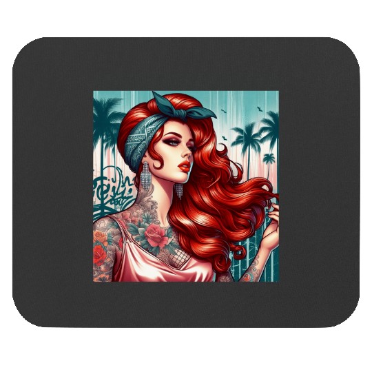 Hollywood Pinup- Fabiola  : Disney princess tattoo Shirt,  Princess tattoo vintage t shirt, Disney princess tattoo Gift Fan S-5XL Mouse Pads