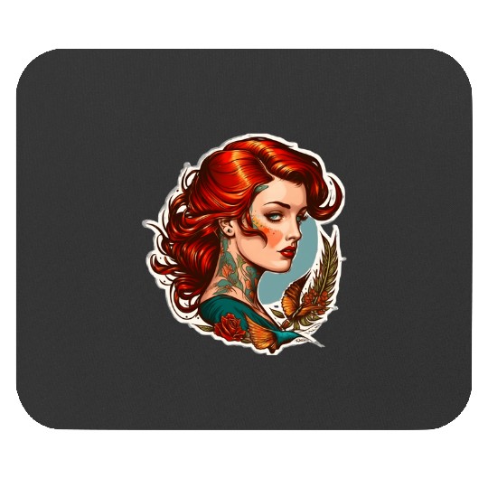 Vintage redhair model tattoo flash  2: Disney princess tattoo Shirt,  Princess tattoo vintage t shirt, Disney princess tattoo Gift Fan S-5XL Mouse Pads
