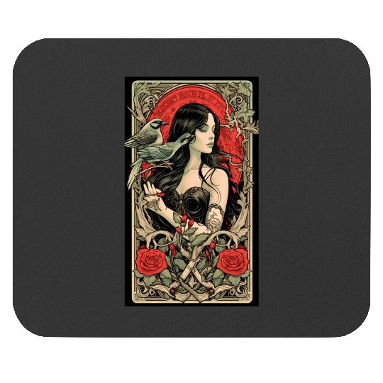 Belle Bourbon  : Disney princess tattoo Shirt,  Princess tattoo vintage t shirt, Disney princess tattoo Gift Fan S-5XL Mouse Pads