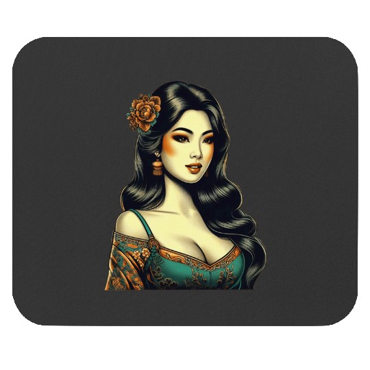 Cute Japanese Pin-up  : Disney princess tattoo Shirt,  Princess tattoo vintage t shirt, Disney princess tattoo Gift Fan S-5XL Mouse Pads