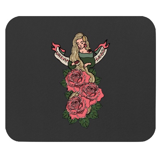 Dreamless Girl n Roses  : Disney princess tattoo Shirt,  Princess tattoo vintage t shirt, Disney princess tattoo Gift Fan S-5XL Mouse Pads