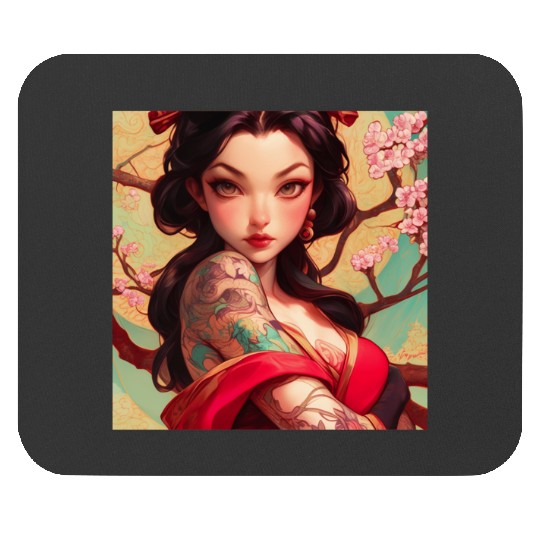 Crimson Beauty  : Disney princess tattoo Shirt,  Princess tattoo vintage t shirt, Disney princess tattoo Gift Fan S-5XL Mouse Pads