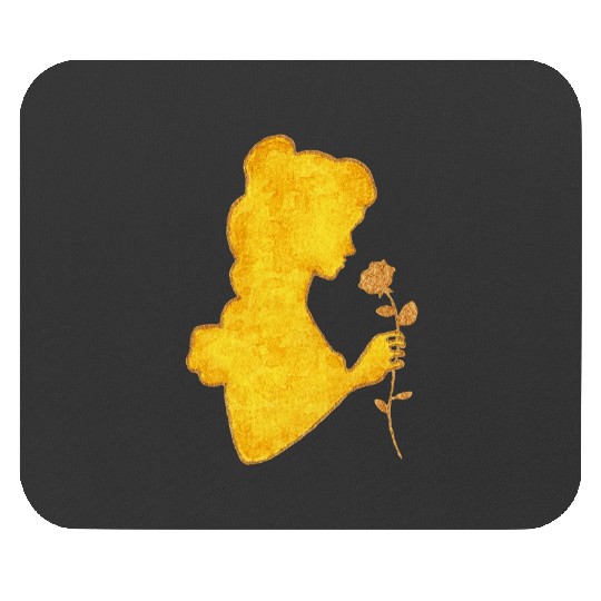 Watercolor Silhouette Beauty and the Beast Belle  : Disney princess tattoo Shirt,  Princess tattoo vintage t shirt, Disney princess tattoo Gift Fan S-5XL Mouse Pads