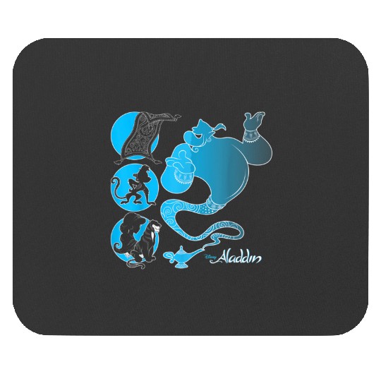 Genie Blue Silhouette Graphic  SALE!! Mickey Retro Disney Shirt, Mickey Checkered Shirt, Vintage Disney, Retro Mickey, Mickey Gift S-5XL Mouse Pads