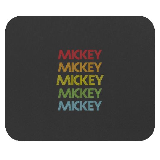 Mickey Name - Multi Colored Custom Name Gift For Mickey  SALE!! Mickey Retro Disney Shirt, Mickey Checkered Shirt, Vintage Disney, Retro Mickey, Mickey Gift S-5XL Mouse Pads