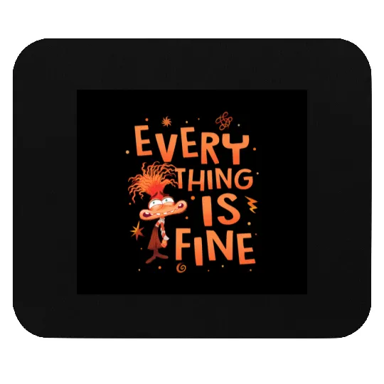 Inside Out Anxiety  Mouse Pads, Disney Inside Out 2 Mouse Pads, Anxiety Everything Is Fine Mouse Pads, Mental Health Mouse Pads