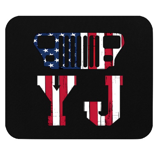 YJ Jeep, the square one Mouse Pads