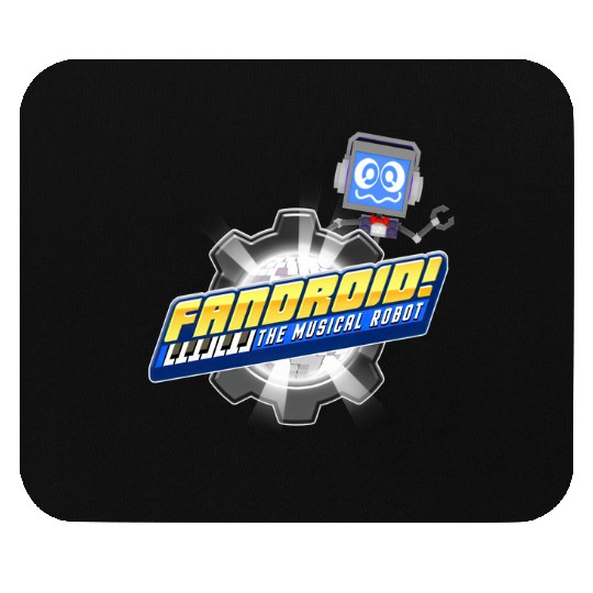 Fandroid Logo with Waving Fandroid Mouse Pads