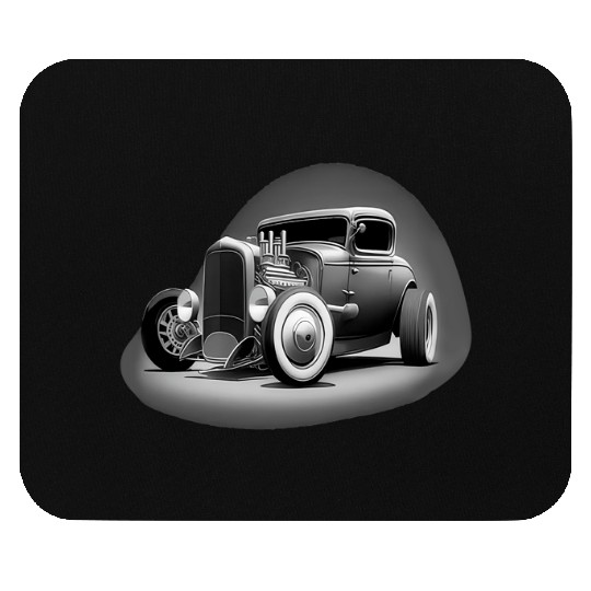 Street Rod Aesthetic Style Vintage Car Hot Rod Mouse Pads