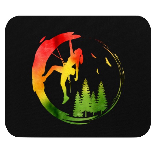 climb climbing rock climbing climber gift Mouse Pads